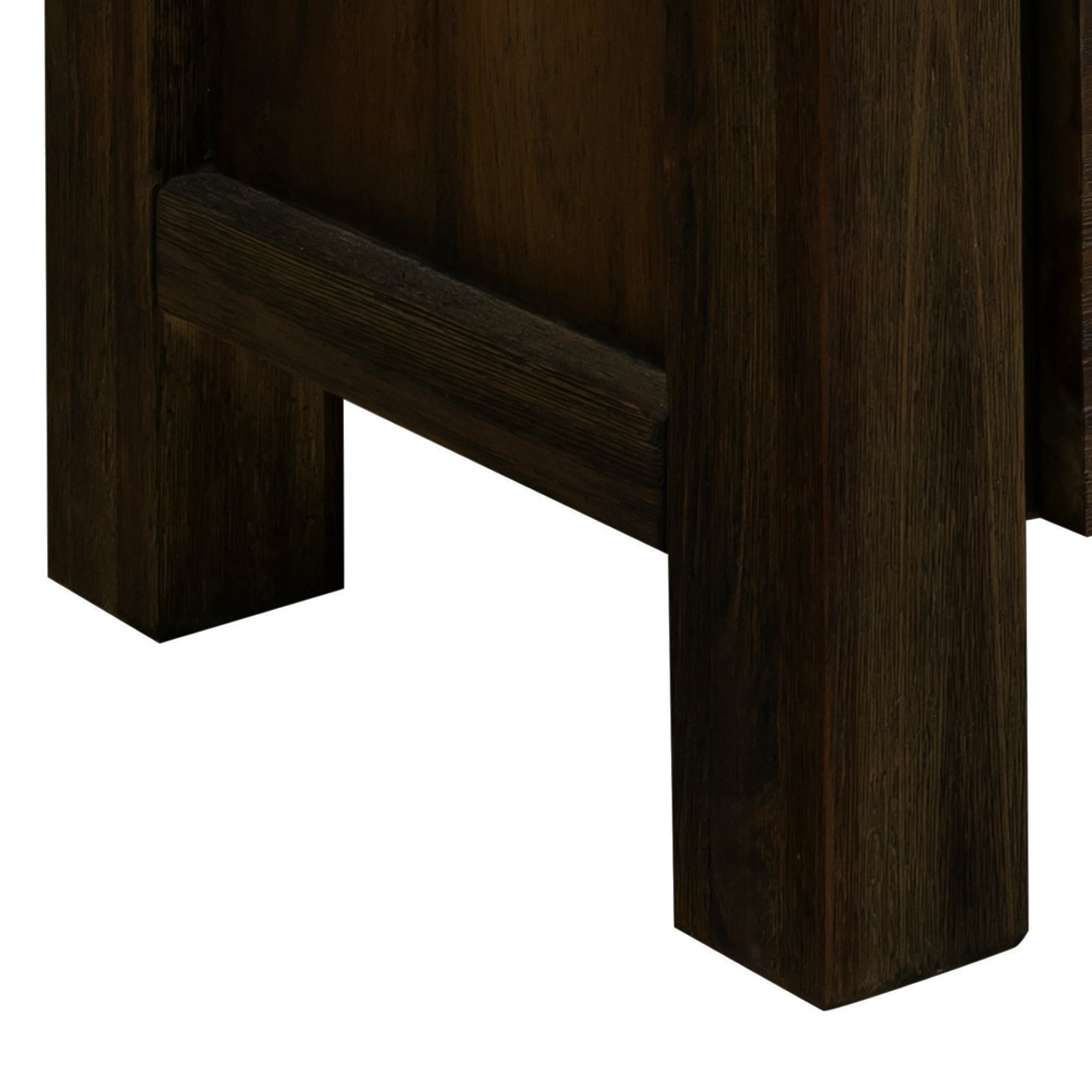 TV Units: TV Cabinet with 3 Storage Drawers with Shelf Solid Acacia Wooden Frame Entertainment Unit in Chocolate Colour