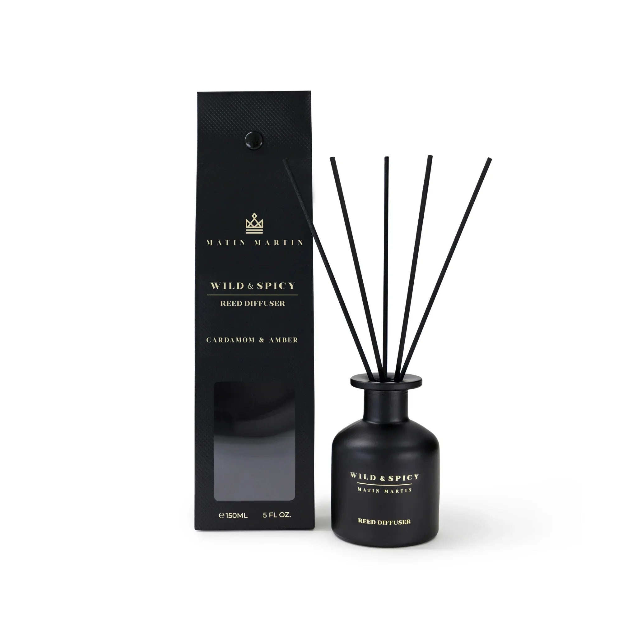 WILD & SPICY REED DIFFUSER - CARDAMOM & AMBER 150ML