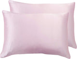 Luxury Pillowcase 2 Pack - 100% Pure Mulberry Silk on Both Sides - Pink