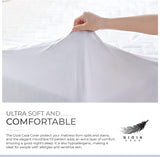 100% Ultra-Soft Cotton Quilted Anti-Microbial Mattress Cover Protector - Single Size