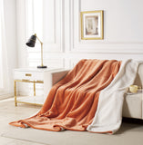 2-in-1 Teddy Sherpa Quilt Cover Set (Single Size - Terracotta)
