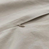 100% Cotton Vintage Washed Bed Quilt Cover Set (2Pcs) - Natural - Single