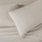 100% Cotton Vintage Washed Bed Quilt Cover Set - Natural - Single