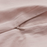 100% Cotton Vintage Washed Bed Quilt Cover Set - Pink - Single