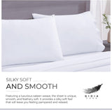 Bamboo Cotton Blend All Season Bedding Set - White - Double Size