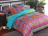 Print Microfibre Quilt Cover Set (Cindy, Double)