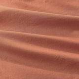 100% Vintage Washed Cotton Fitted Sheet Combo Set – 100% Natural Cotton, Ultra Soft & Breathable – Includes Fitted Sheet & Pillowcases – Machine Washable (Brick, Queen)