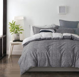 100% Cotton Reversible Quilt Cover Set - Gerry - Queen Size