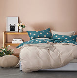 100% Cotton Reversible Quilt Cover Set - Hugo - Queen Size