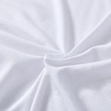 100% Jersey Cotton Quilt Cover Set - White - Queen