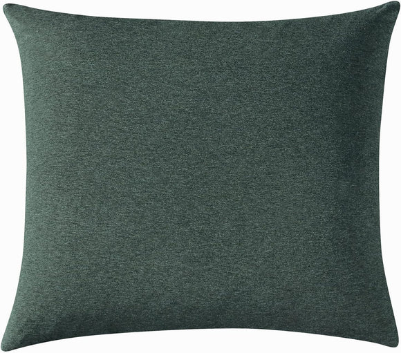 100% Jersey Cotton Soft Breathable Fabrication Stretch European Pillowcase - Forest Green