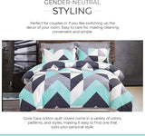 100% Cotton Modern City Reversible Printed Quilt Cover Set - Super King Size