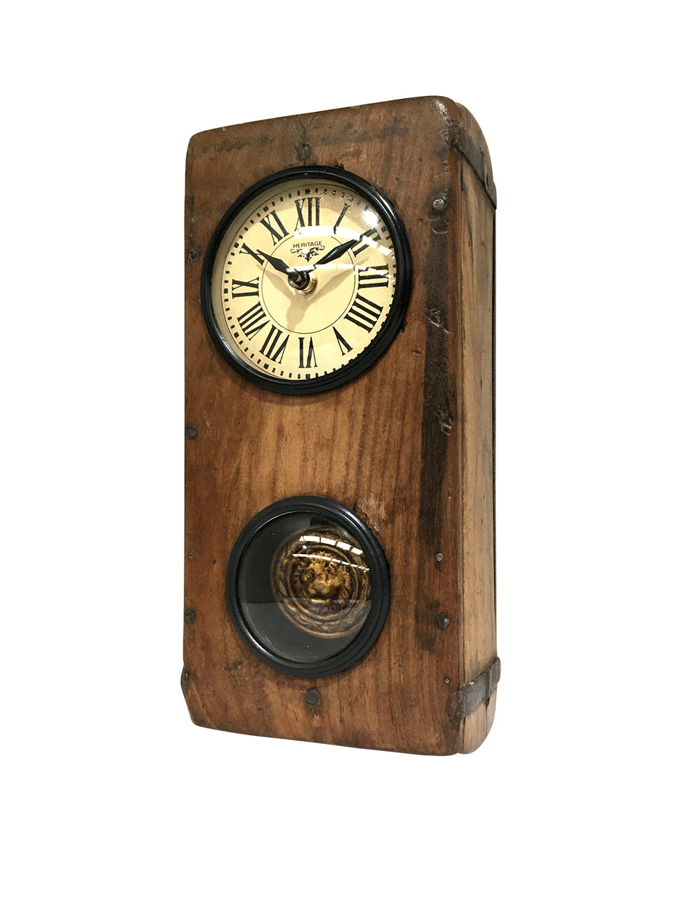 Clocks: Wall Clock - Brick Mould With Pendulum