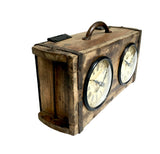 Clocks: Table Clock - Brick Mould Dual Dial