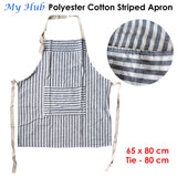 Aprons: My Hub Polyester Cotton Striped Apron