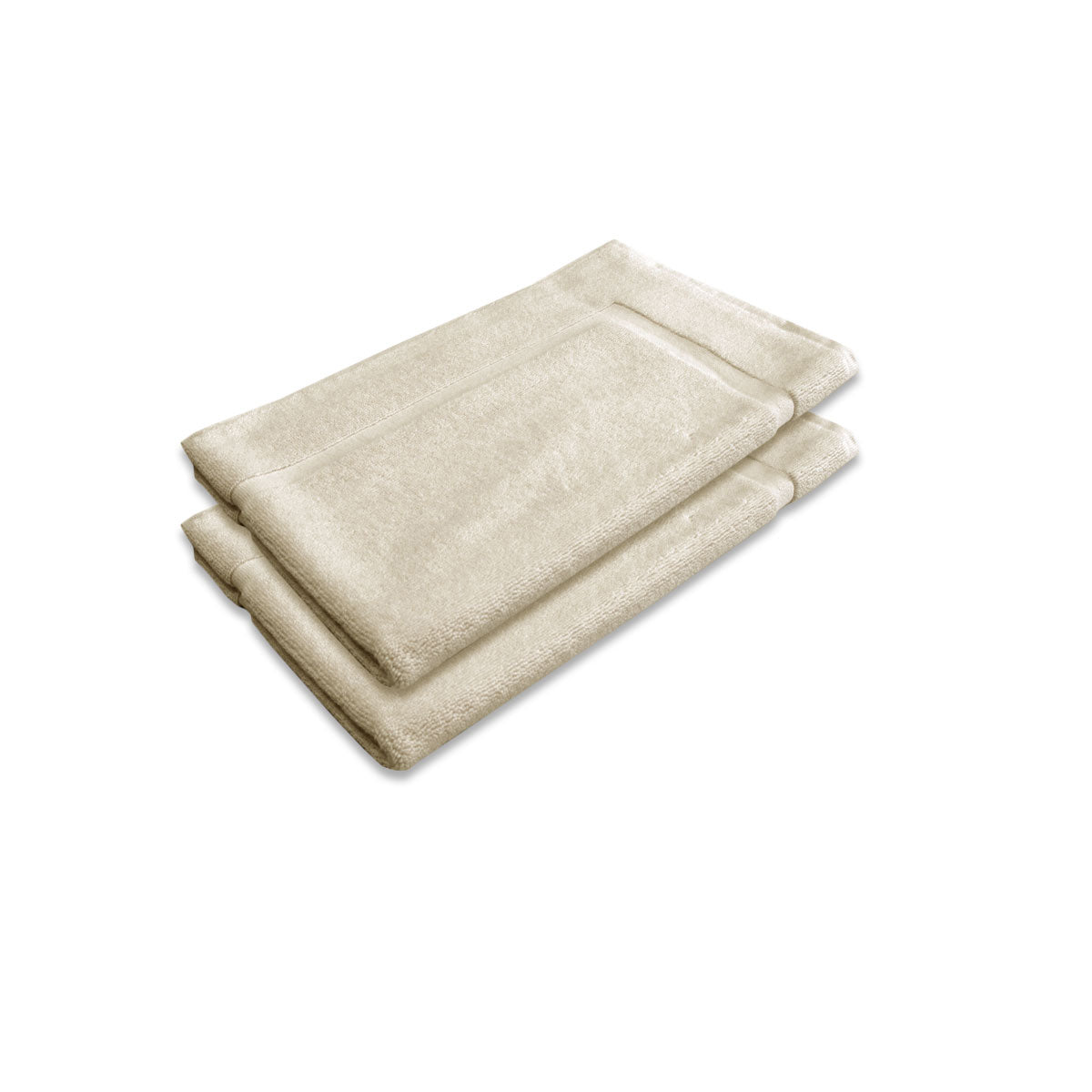 Bath Mats & Rugs: 800GSM Set of 2 Cotton Bath Mat Linen