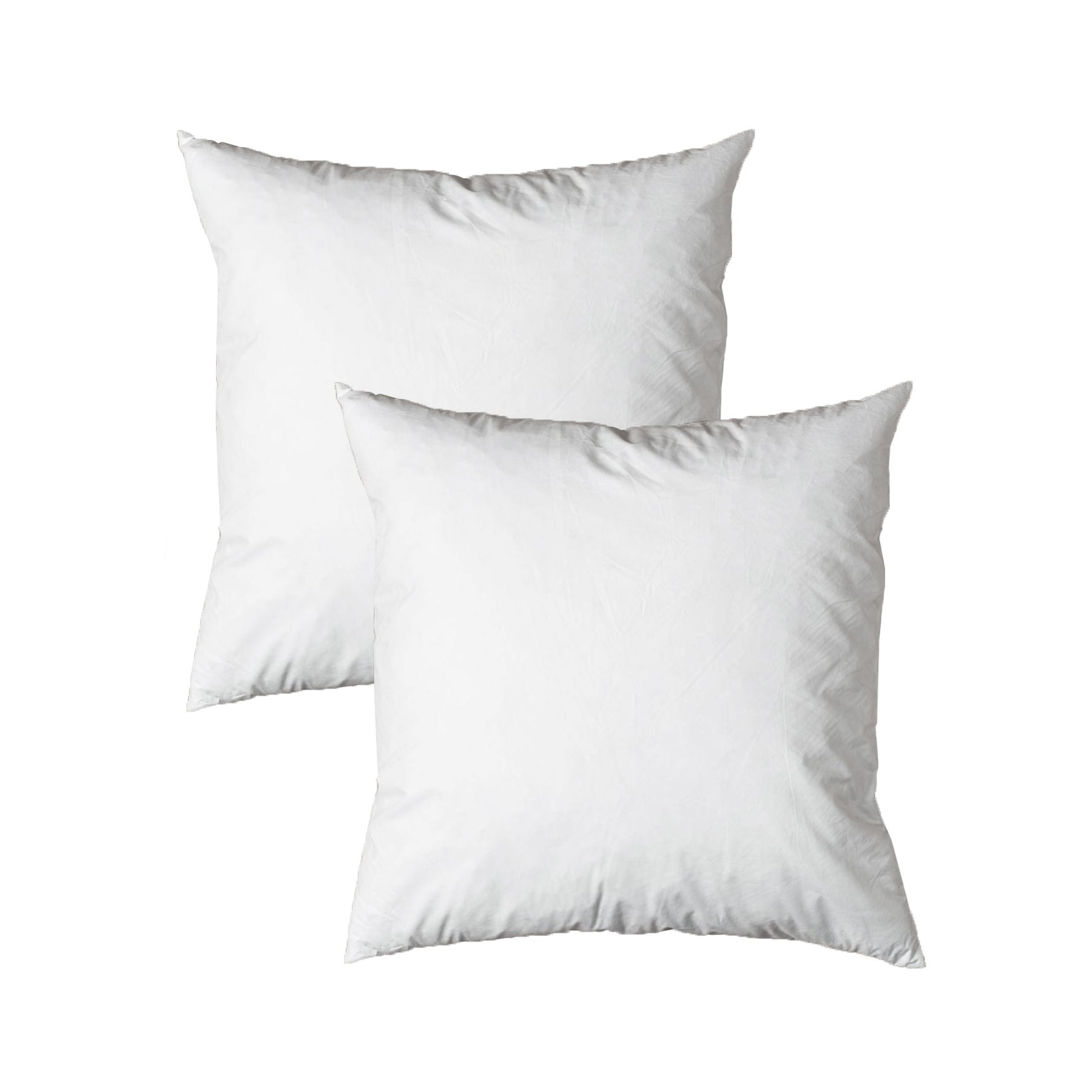 Cushions & Throws: Pair of Duck Feather Rich Fill European Cushion Inserter 65 x 65 cm