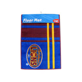 AFL Brisbane Lions Rubber Backed Floor Mat 55 x 85 cm