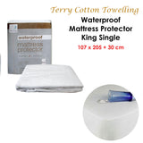 Mattress Protectors: Fully Fitted Terry Waterproof Mattress Protector 30cm Wall