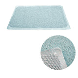 Bath Mats & Rugs: Loofah Shower Mat Blue