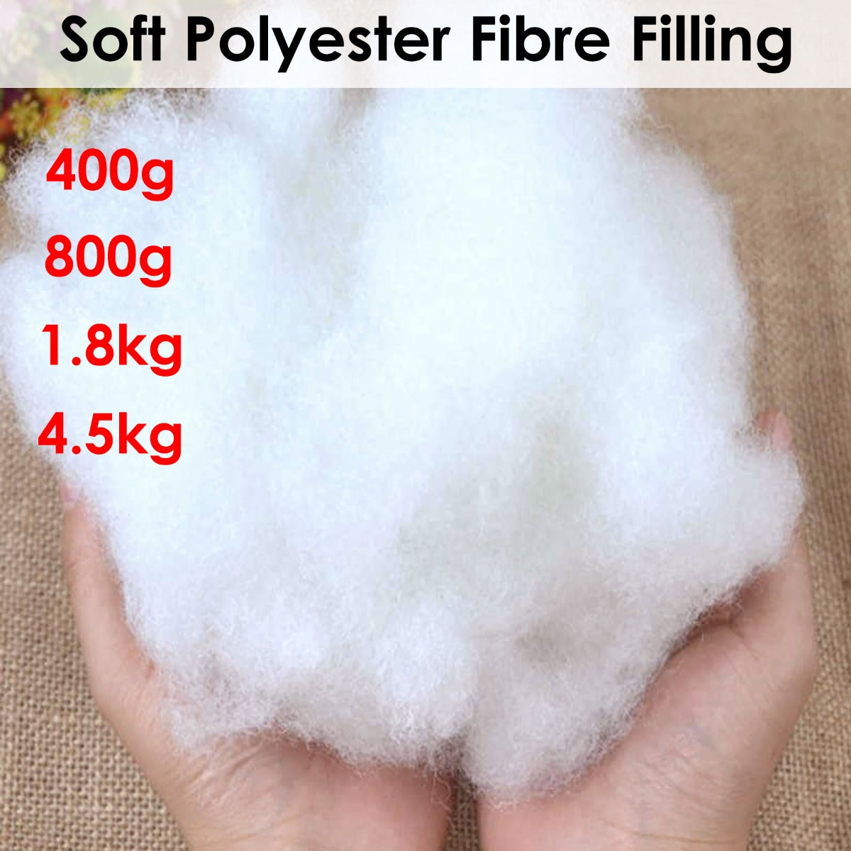 Cushions & Throws: Soft Polyester Fiber Filling for Cushions, Pillows, Toys, and Crafts 1.8kg