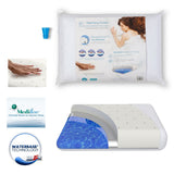 Pillows: Mediflow Luxurious Memory Foam Water Pillow 46 x 66 cm