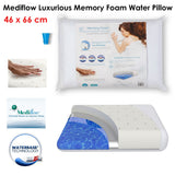 Pillows: Mediflow Luxurious Memory Foam Water Pillow 46 x 66 cm