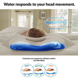 Pillows: Mediflow Luxurious Memory Foam Water Pillow 46 x 66 cm