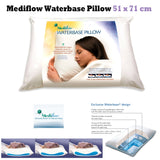 Pillows: Mediflow Adjustable Waterbase Water Neck Pain Reduction Standard Pillow 51 x 71 cm