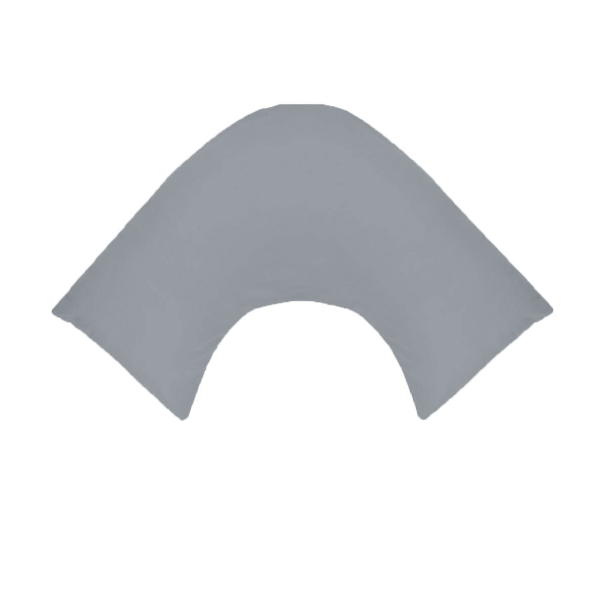 Pillowcases: 280TC Polyester Cotton V Shape Pillowcase Grey