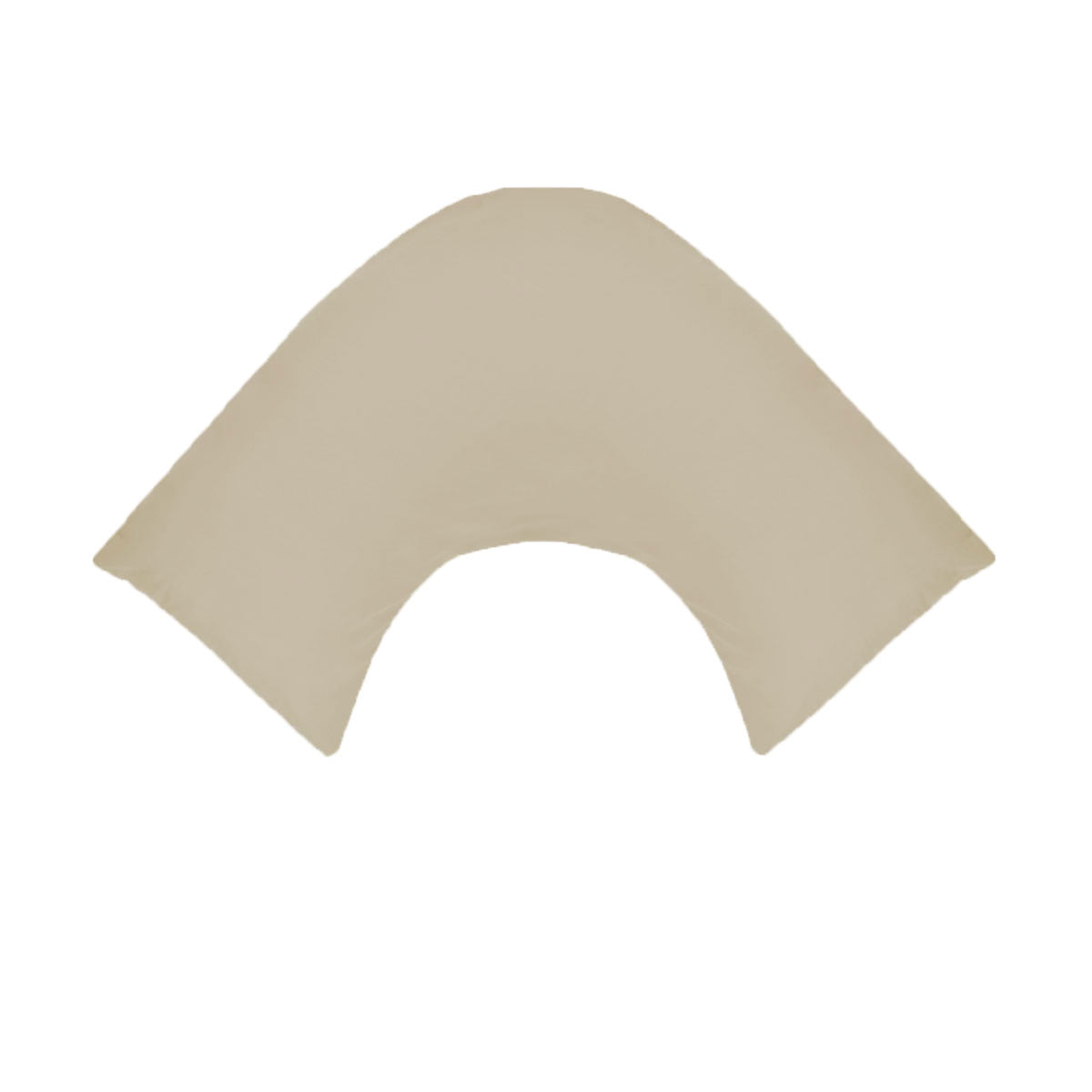 Pillowcases: 280TC Polyester Cotton V Shape Pillowcase Latte
