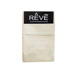 Pillowcases: Pair of Reve 100% Cotton Standard Pillowcases 48 x 74 cm Solid Cream