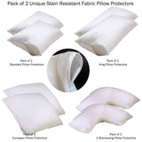 Pillows: Set of 2 Stain Resistant Pillow Protectors V Boomerang