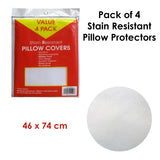 Pillows: Pack of 4 Stain Resistant Pillow Protectors