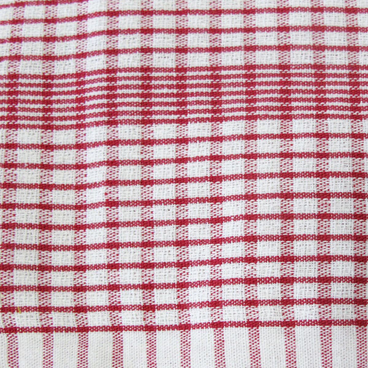 Table Linen & Kitchen Towels: Set of 3 Jumbo Cotton Checkered Tea Towels 60 x 90 cm Red