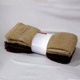 Bath Towels & Robes: Set of 4 Budget Cotton Hand Towels 42 x 67 cm Chocolate Latte