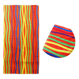 Beach Towels: Bright Stripes Cotton Velour Printed Beach Towel