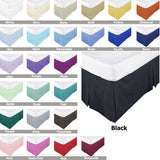 Bed Valances: ASSUN Box Pleated Valance Ecru DOUBLE