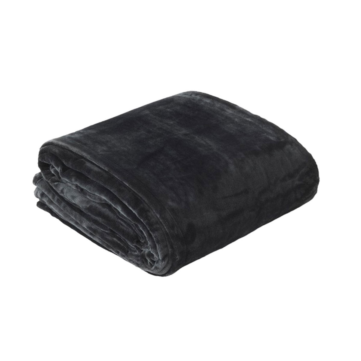 In 2 Linen 350GSM Plush Ultra Soft Velvet Touch Blanket Charcoal King/Super King