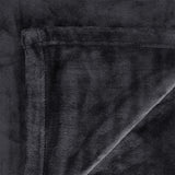 In 2 Linen 350GSM Plush Ultra Soft Velvet Touch Blanket Charcoal King/Super King