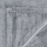 In 2 Linen 350GSM Plush Ultra Soft Velvet Touch Blanket Silver Double/Queen