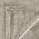 In 2 Linen 350GSM Plush Ultra Soft Velvet Touch Blanket Taupe Double/Queen