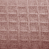 Blankets & Throws: Cotton Waffle Blanket Dusty Pink King