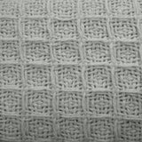 Blankets & Throws: Cotton Waffle Blanket Silver Queen