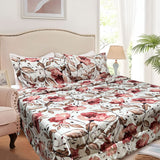 Quilts & Duvets: Hotel Living 3 Pce Light Weight Comforter Set Queen/King Corbett Floral Autumn
