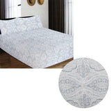 Bed Sheets: ICF Store Cotton Flannel Combo Fitted Sheet Set Queen Romano