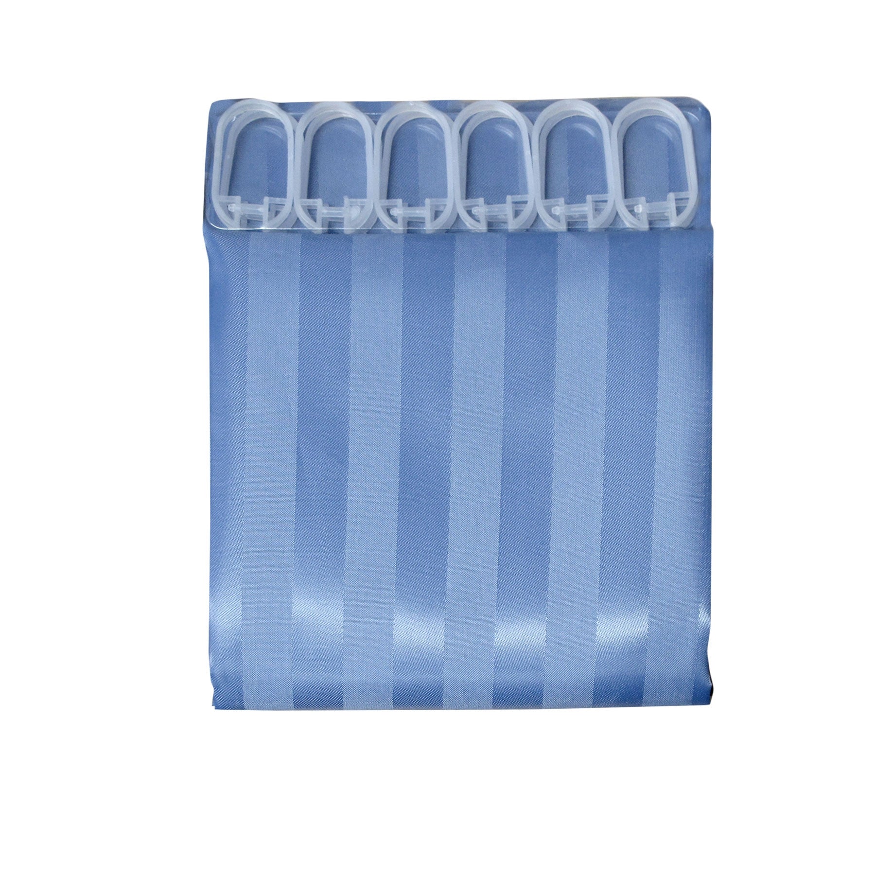 Curtains & Drapes: Jacquard Stripe Shower Curtain Blue Stone