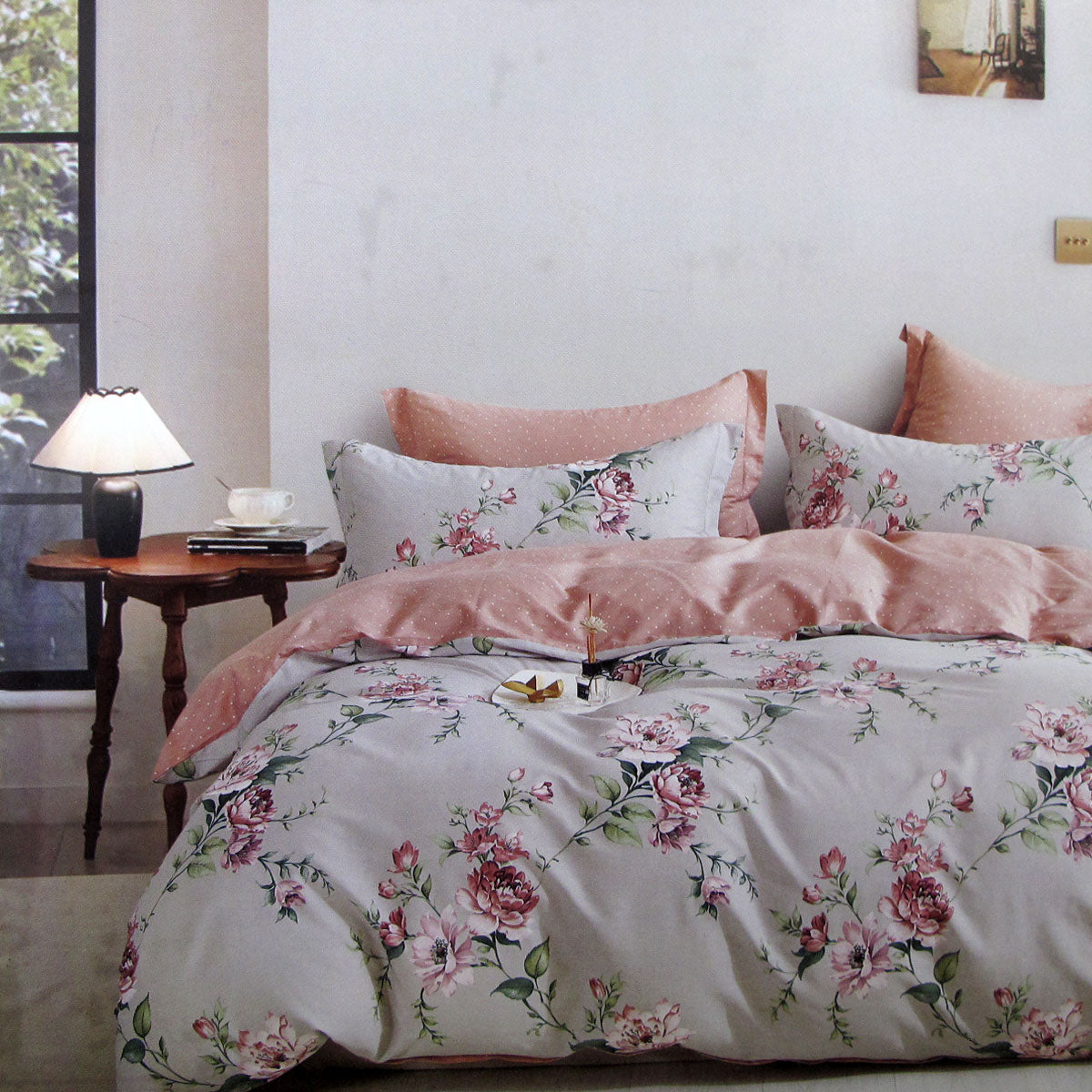 Duvet Covers: 300TC Caterina Reversible Cotton Quilt Cover Set King