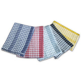 Table Linen & Kitchen Towels: Hotel Living Checkered Set of 5 Cotton Tea Towels