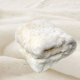 Blankets & Throws: Polar Bear Luxury Faux Fur Throw Rug 127 x 152 cm